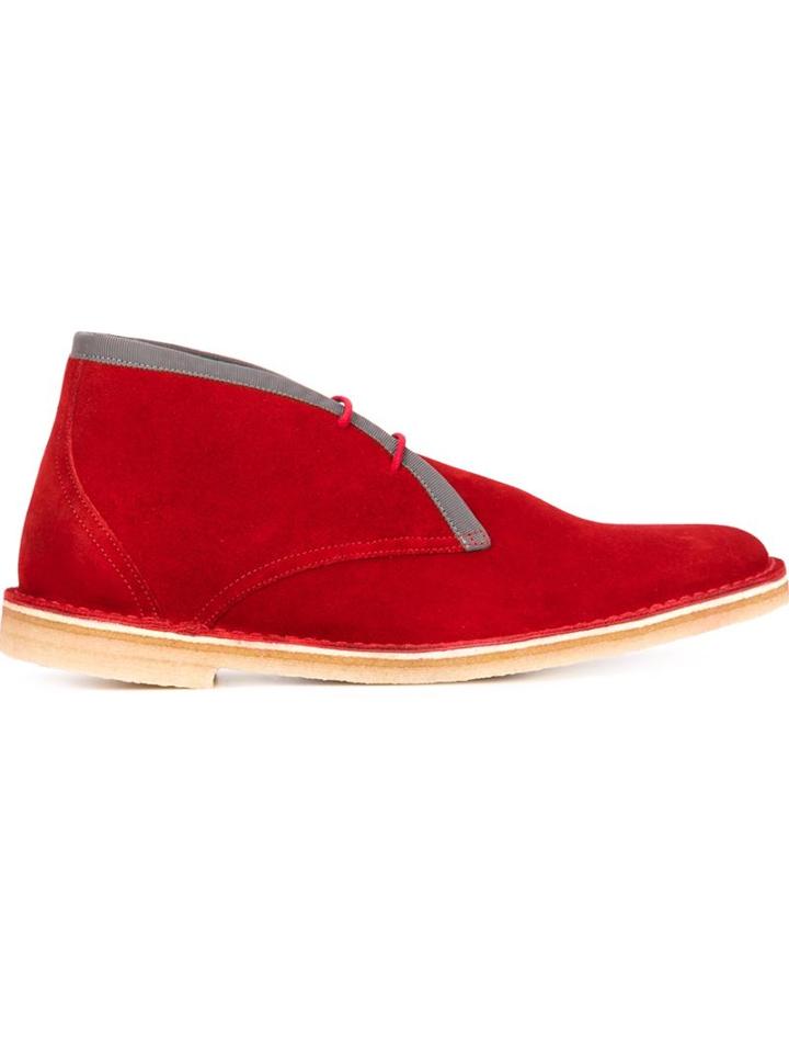Pierre Hardy Contrast Trim Desert Boots