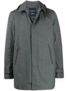 Herno Detachable Hood Shirt Jacket - Grey