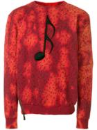 Super Légère Overdyed Musical Note Sweatshirt - Red