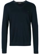 Michael Kors Collection V-neck Jumper - Blue