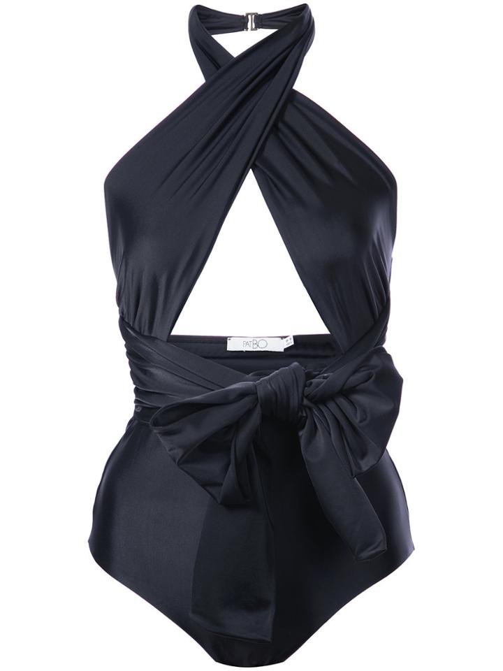 Patbo Wrap Swimsuit - Black