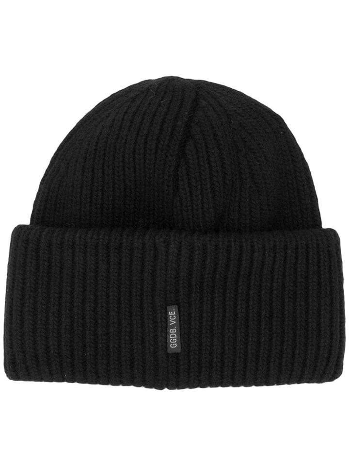 Golden Goose Deluxe Brand Knitted Fit Hat - Black