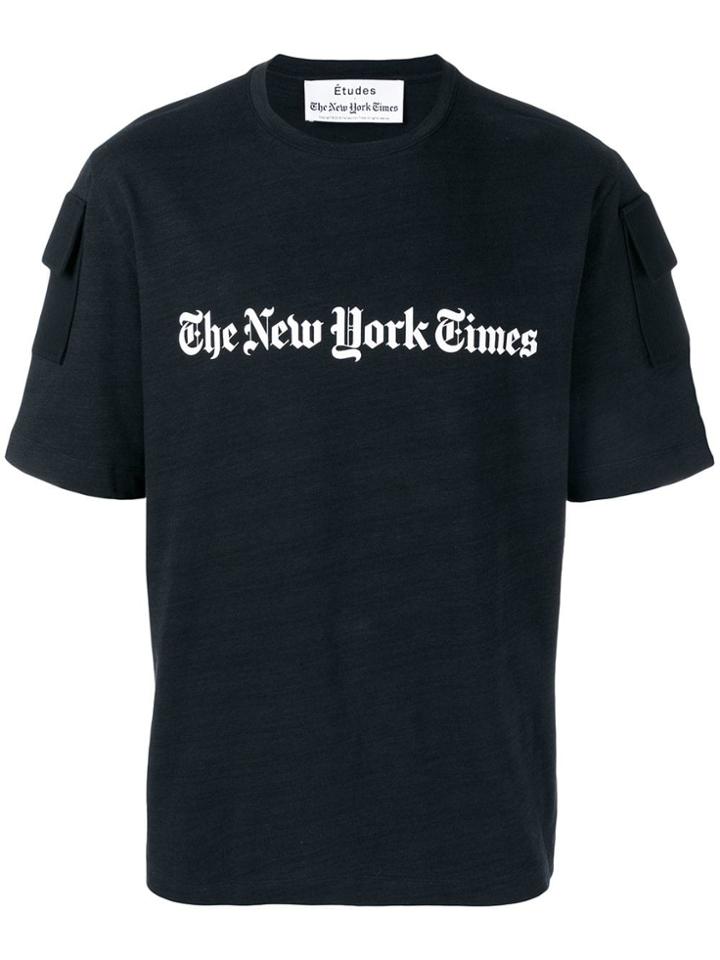 Études New York Times T-shirt - Black