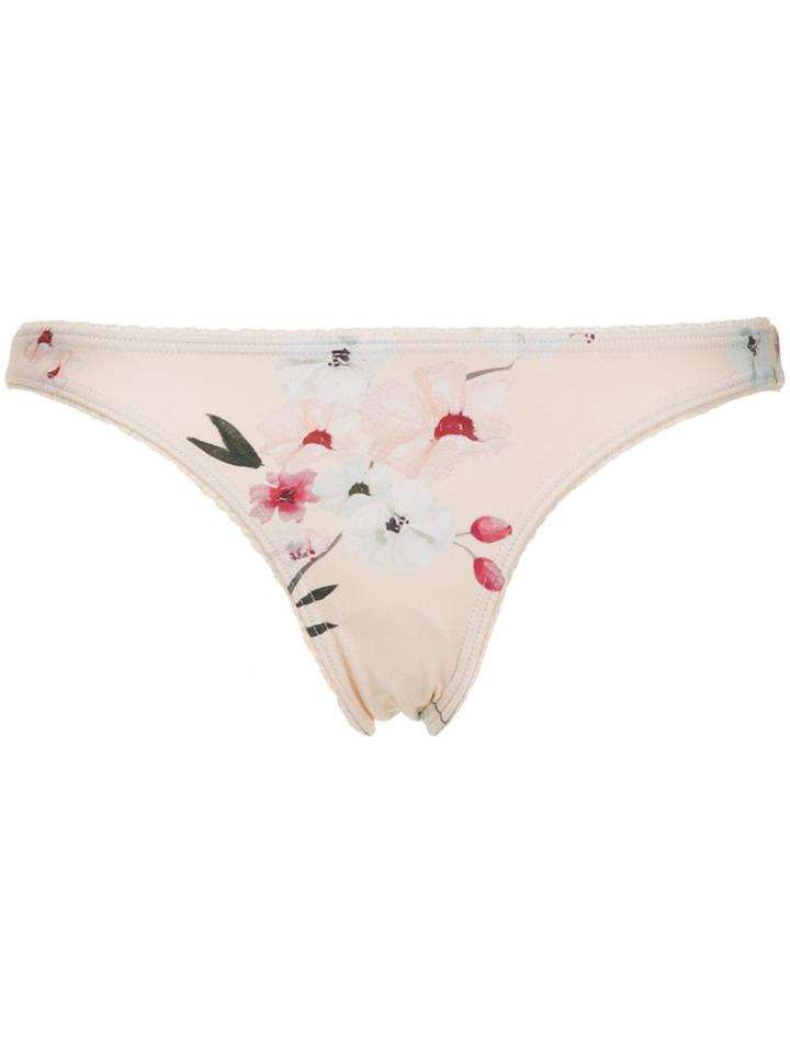 Peony Eden Scalloped One Piece - Pink