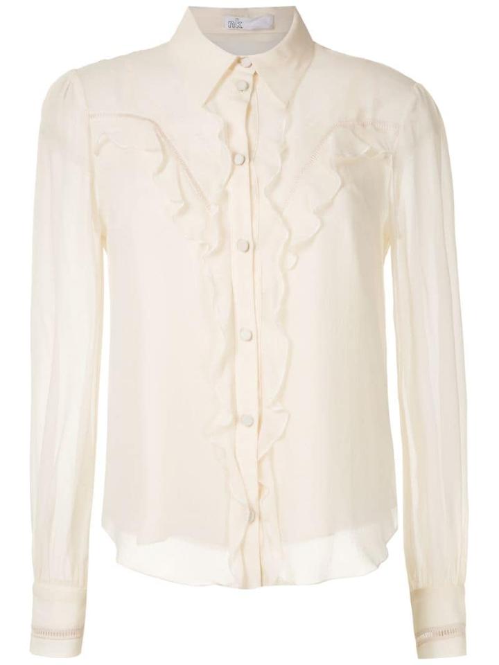 Nk Georgette West Molly Silk Shirt - White