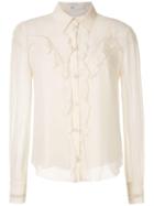 Nk Georgette West Molly Silk Shirt - White