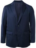 En Route Notched Lapel Blazer, Men's, Size: 1, Blue, Wool