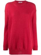 Max Mara Oversized Knitted Sweater - Red