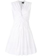 Paule Ka Sleeveless Flared Dress - White