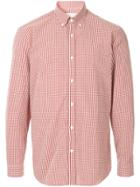 Gieves & Hawkes Check Button-down Shirt - Red