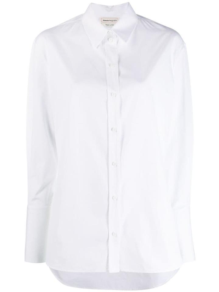Alexander Mcqueen Longsleeved Cotton Shirt - White