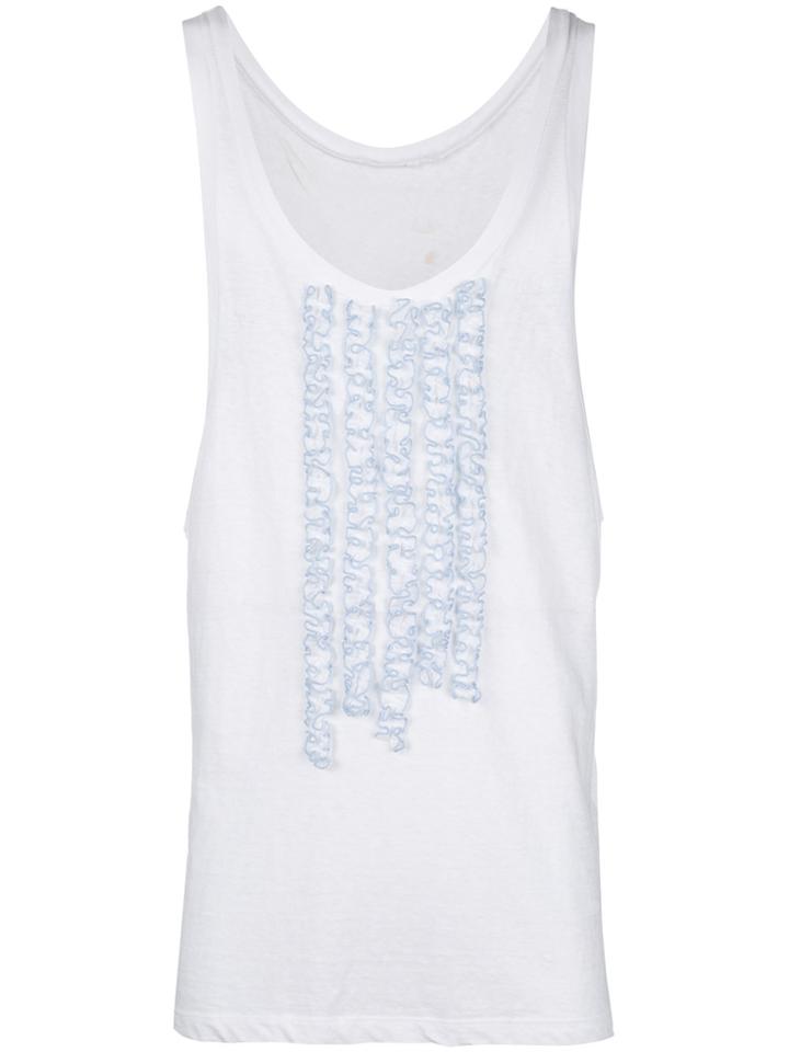 Dsquared2 Embroidered Vest Top - White