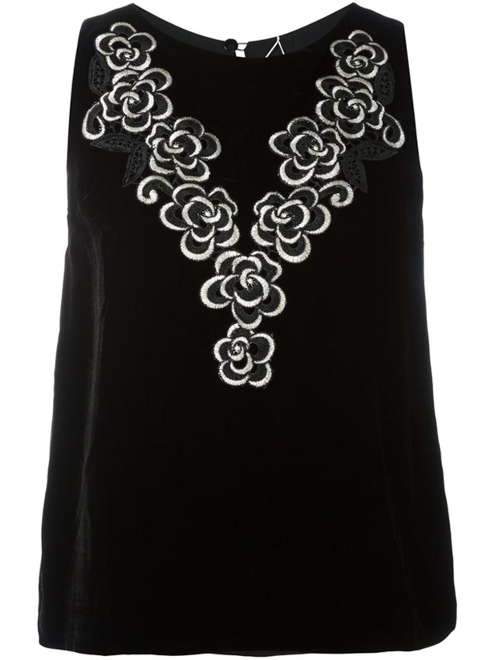 Antonio Marras Floral Print Vest - Black