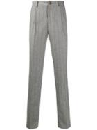 Brunello Cucinelli Tailored Striped Trousers - Grey