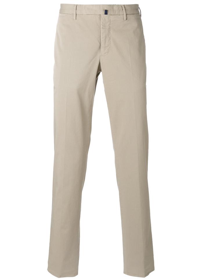 Incotex - Classic Chinos - Men - Cotton/spandex/elastane - 56, Nude/neutrals, Cotton/spandex/elastane