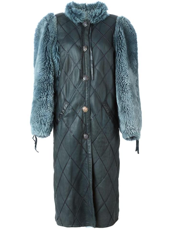 Christian Dior Vintage Quilted Panelled Sleeve Coat