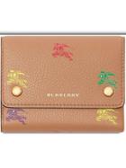 Burberry Small Ekd Leather Wallet - Neutrals