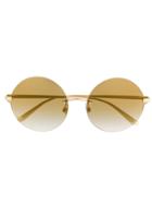 Dolce & Gabbana Eyewear Round Gradient Sunglasses - Gold