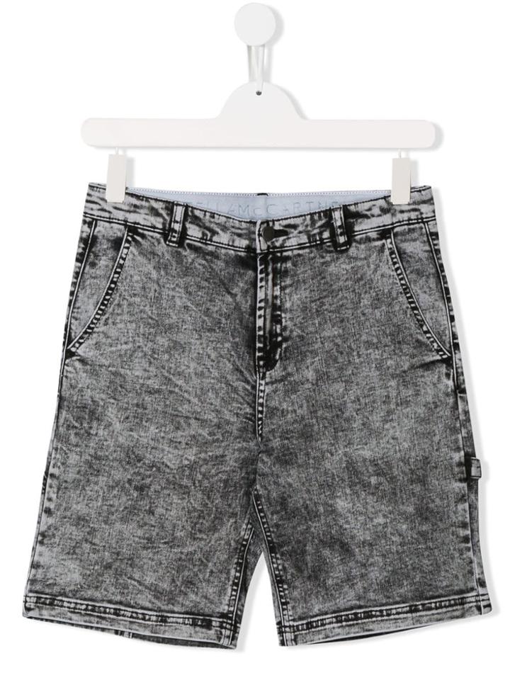 Stella Mccartney Kids Teen Denim Shorts - Grey
