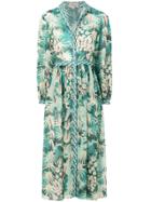 Temperley London Garden Cacti Shirt Dress - Green