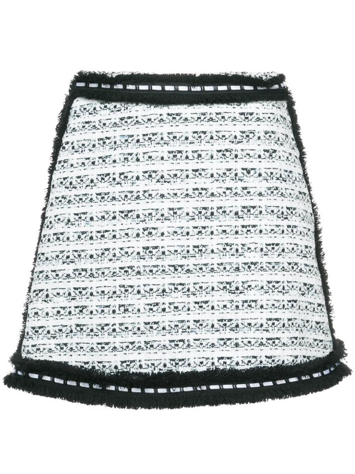 Alexis Roseabell Tweed Mini Skirt - White