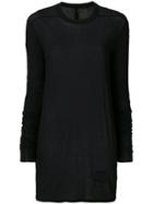 Rick Owens Drkshdw Long Length T-shirt - Black
