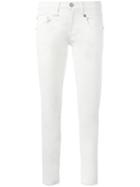 R13 Skinny Jeans, Women's, Size: 24, White, Cotton/spandex/elastane