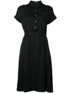 Guild Prime - Flared Shirt Dress - Women - Polyester - 36, Black, Polyester