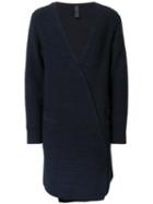 Miharayasuhiro Long Wrap Cardigan, Men's, Size: 44, Blue, Wool
