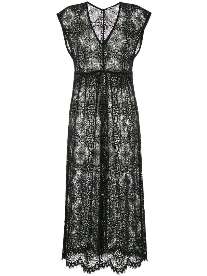 H Beauty & Youth Patterned Dress - Black