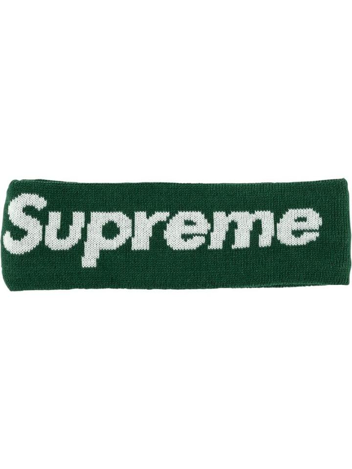 Supreme New Era Big Logo Headband Fw 18 - Green