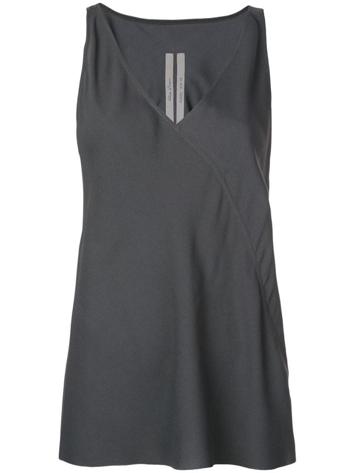Rick Owens Wrap Effect Top - Grey