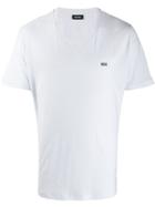 Diesel V-neck Logo T-shirt - White