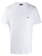 Diesel V-neck Logo T-shirt - White