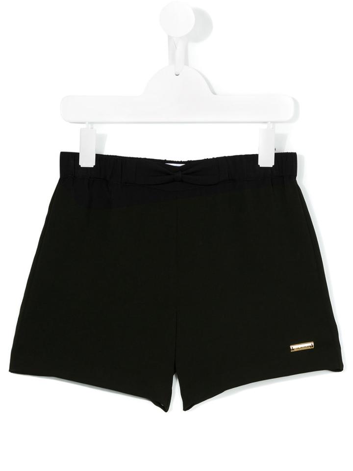 Moschino Kids Casual Shorts, Girl's, Size: 10 Yrs, Black