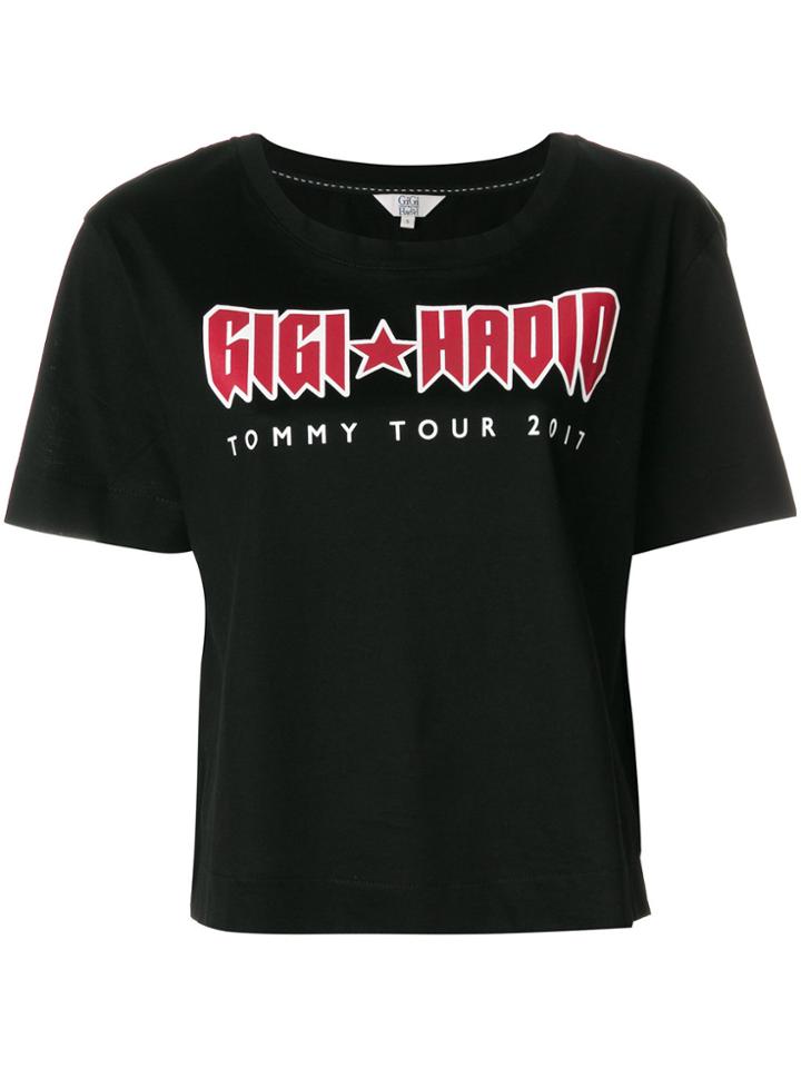 Tommy Hilfiger Tommy X Gigi Printed T-shirt - Black