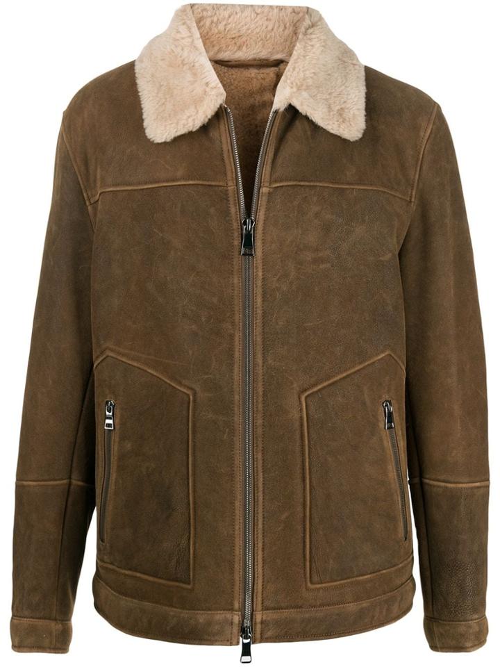 Drome Shearling Lining Jacket - Brown