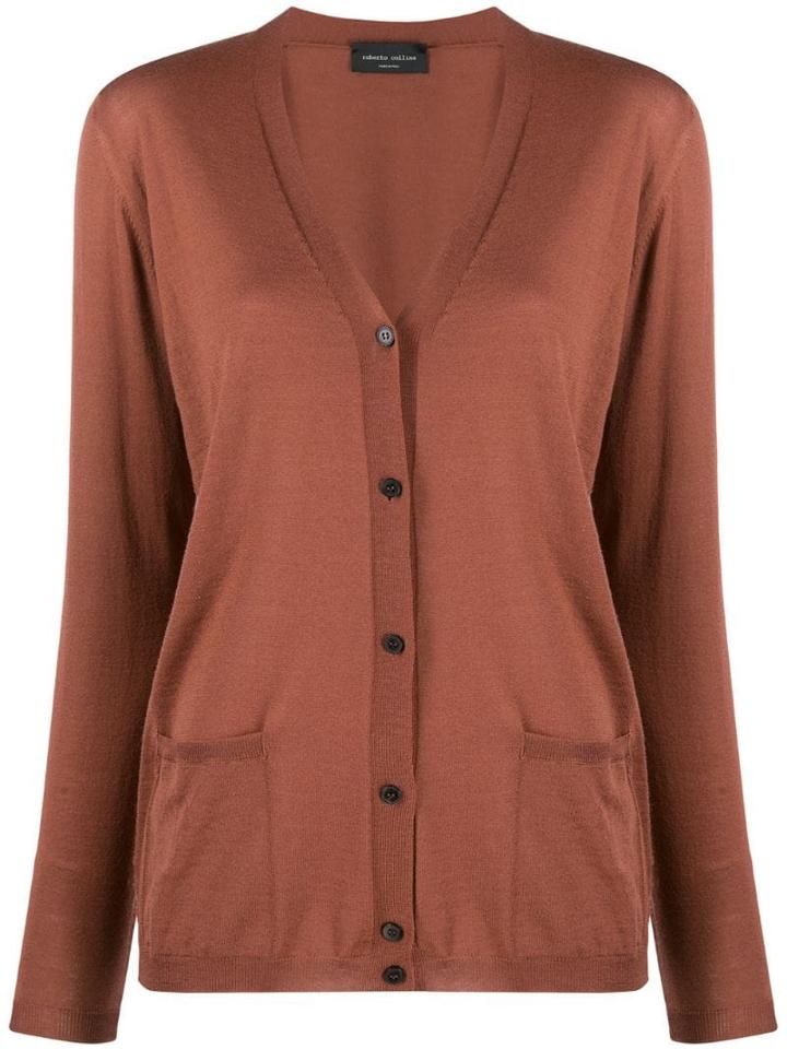 Roberto Collina Relaxed-fit V-neck Cardigan - Brown
