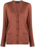 Roberto Collina Relaxed-fit V-neck Cardigan - Brown
