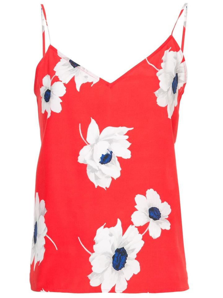 Equipment Layla Floral Top - Red