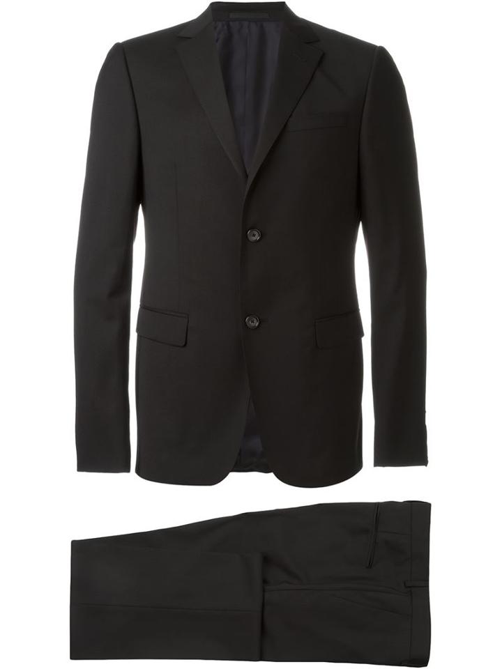 Z Zegna 'drop 8' Suit, Men's, Size: 54, Black, Cupro/wool