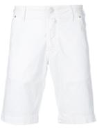 Jacob Cohen Fitted Chino Shorts - White