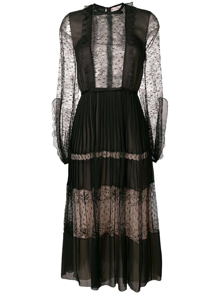 Giambattista Valli Ruffled Loose Dress - Black