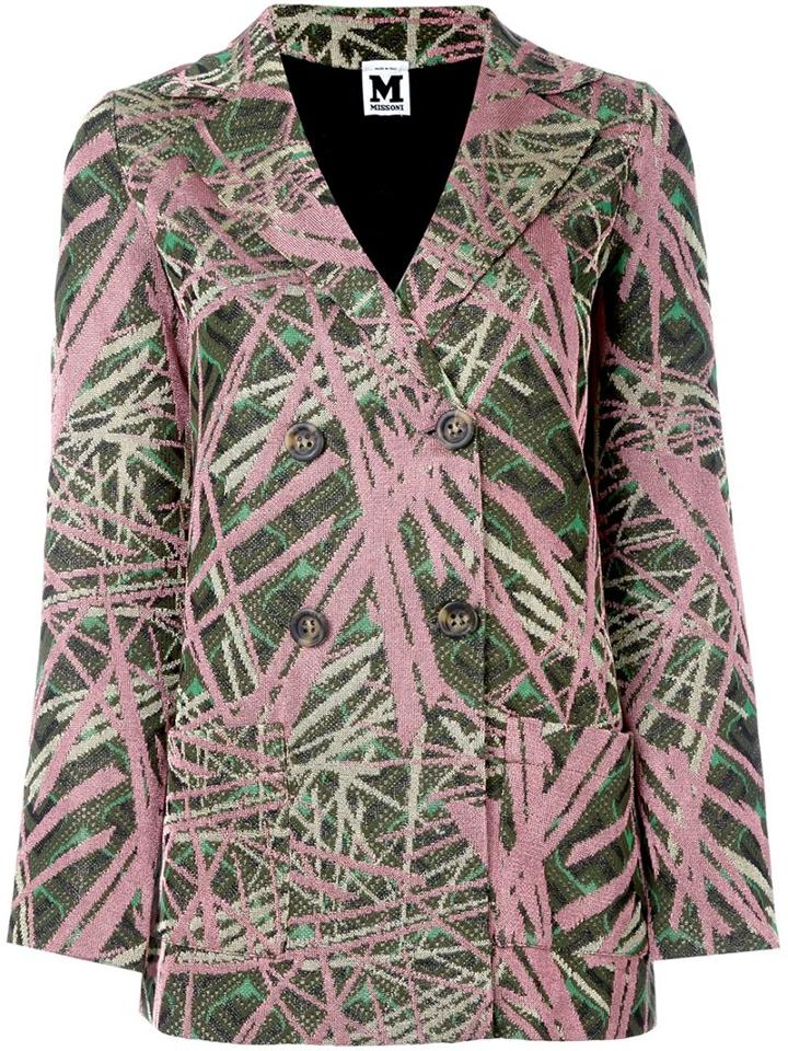 M Missoni Metallic Knit Blazer