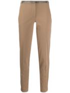 Fabiana Filippi Cropped Skinny-fit Trousers - Brown