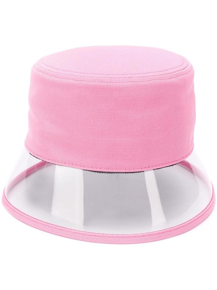 Prada Transparent Panel Bucket Hat - Pink