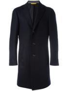 Canali Classic Overcoat - Blue