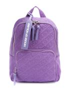 House Of Holland Embroidered Logo Backpack - Purple