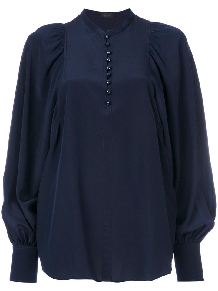 Joseph Exaggerated Sleeve Blouse - Blue