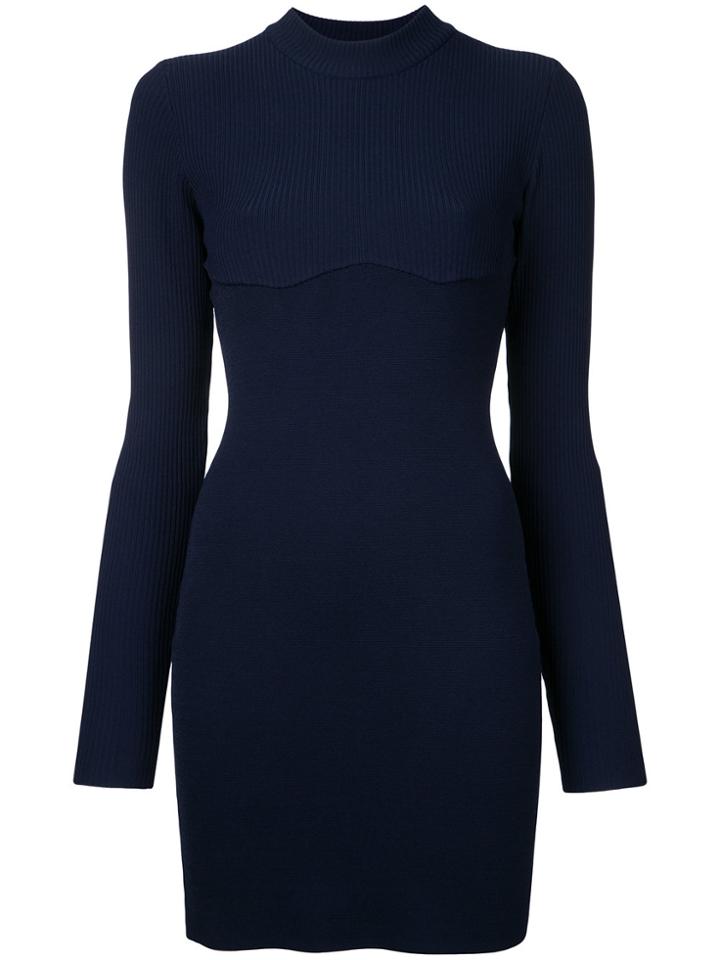 Dion Lee Density Hybrid Mini Dress - Blue